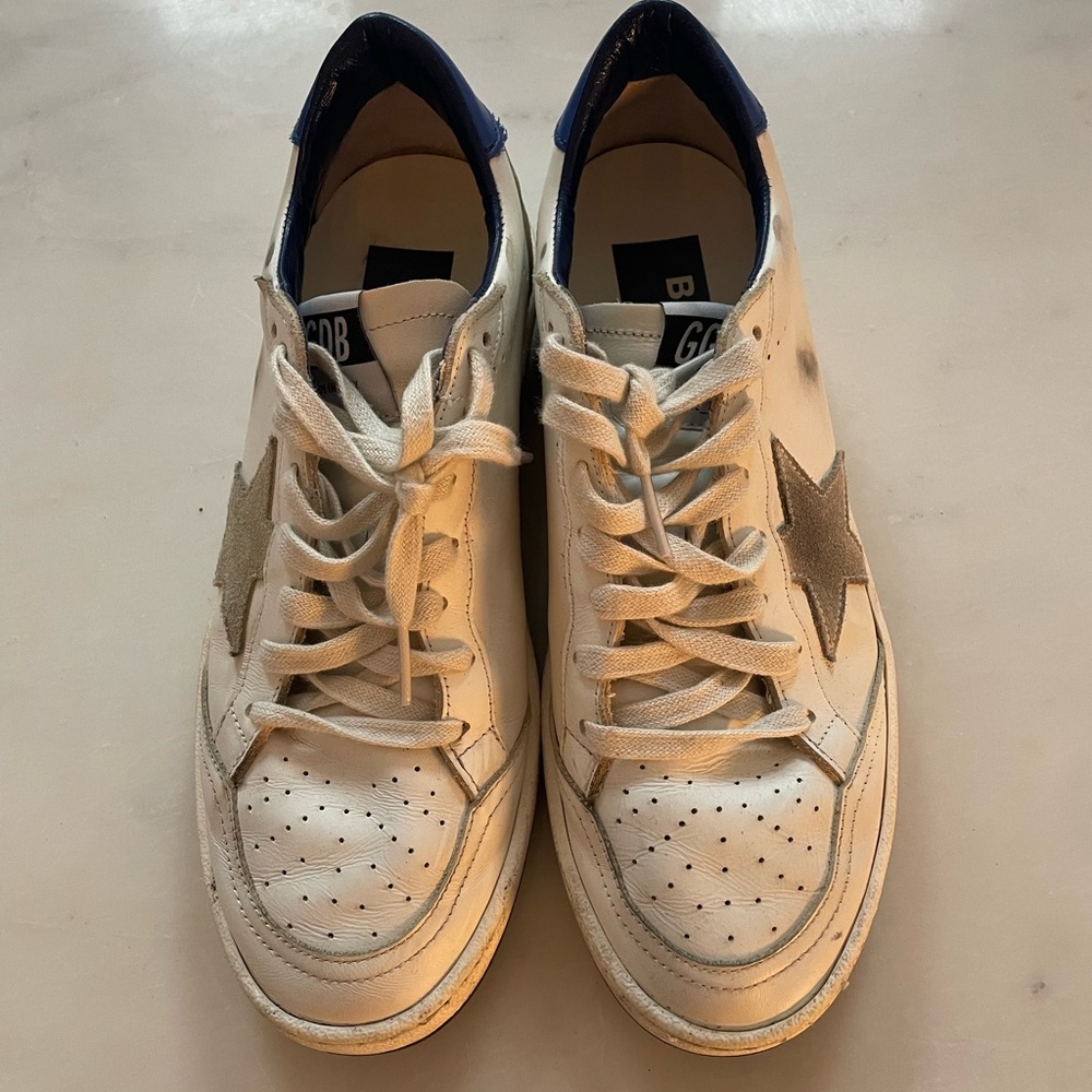 Golden Goose Ballstar White Pink Blue